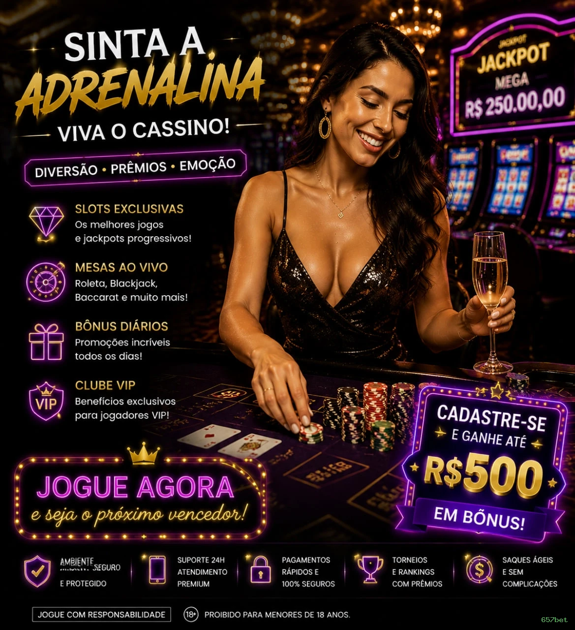 Roleta e blackjack 657bet